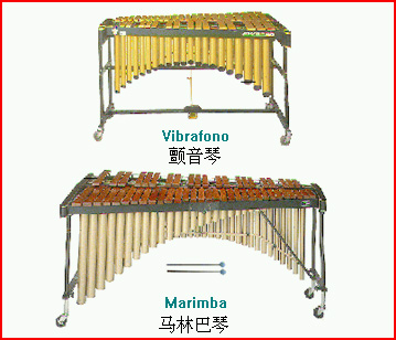 马林巴琴,颤音琴