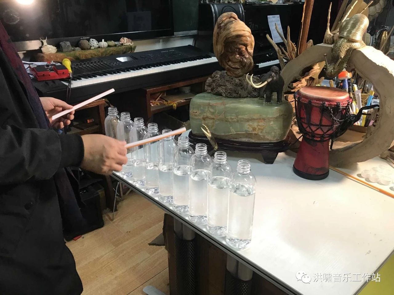 水瓶琴制作过程图片